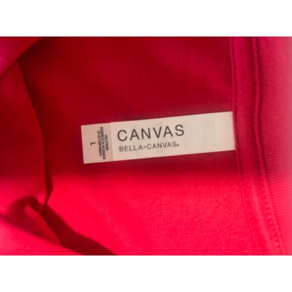 Bella + Canvas Adult Large New Red T Shirt With DTF ( I Love Being A Teacher) - Picture 4 of 11
